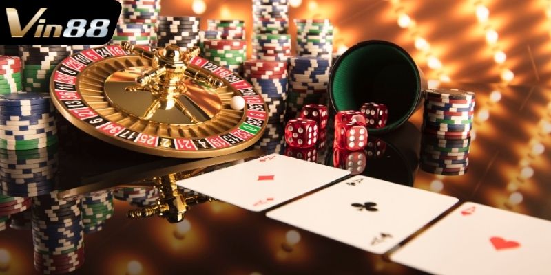 Không gian cá cược casino Vin88 sống động